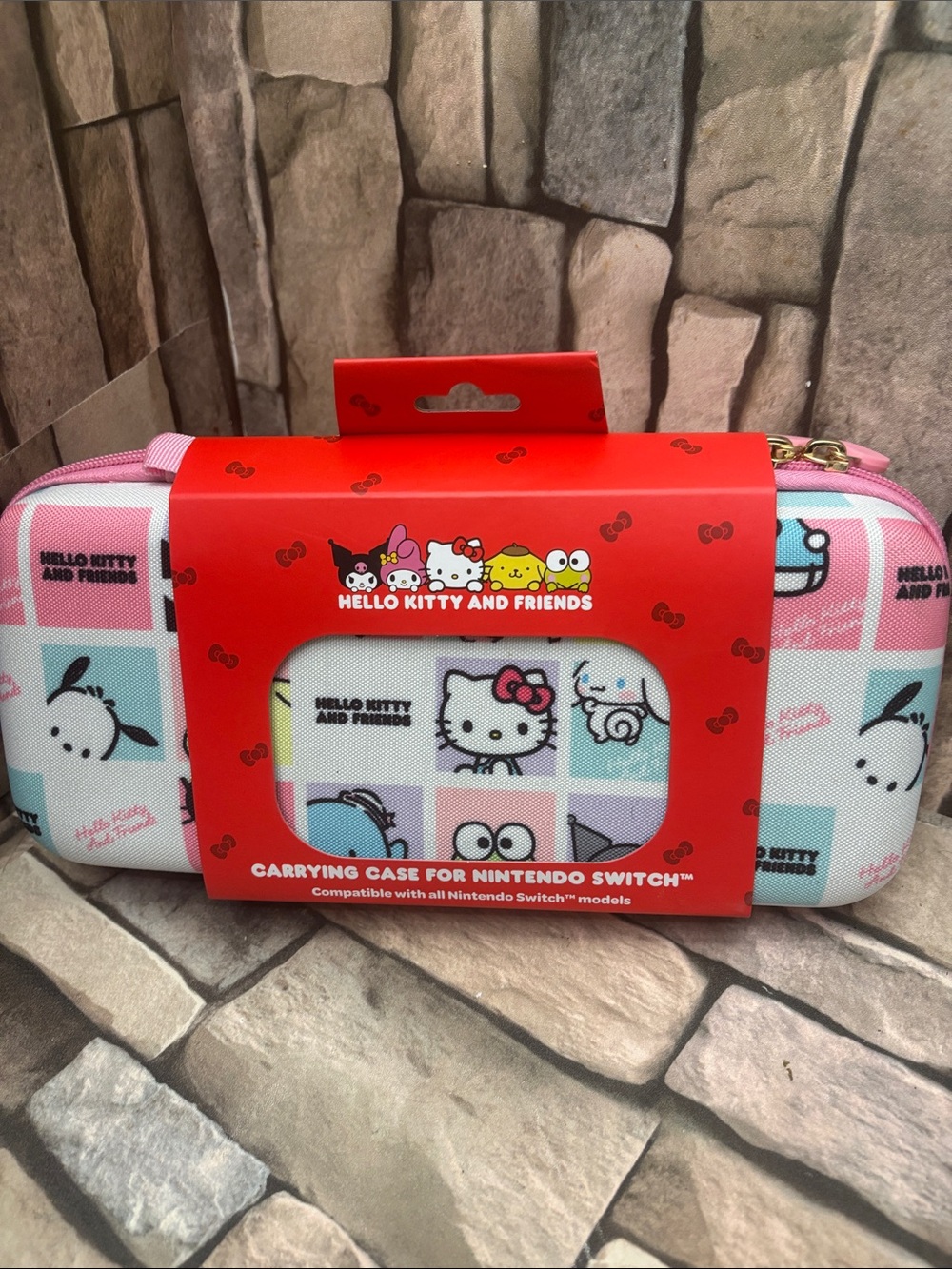 Sanrio Hello Kitty And Friends Switch Case - Pink, White & Red